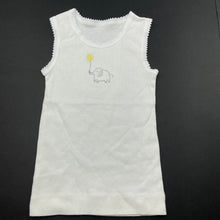 Load image into Gallery viewer, unisex Marquise, embroidered cotton singlet top, EUC, size 000,  