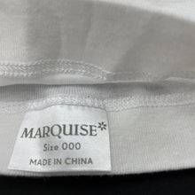 Load image into Gallery viewer, unisex Marquise, embroidered cotton singlet top, EUC, size 000,  