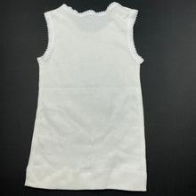 Load image into Gallery viewer, unisex Marquise, embroidered cotton singlet top, EUC, size 000,  