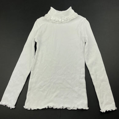 Girls Blue Sky, ribbed stretchy long sleeve top, FUC, size 5,  