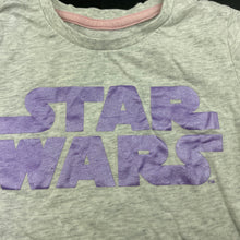 Load image into Gallery viewer, Girls Star Wars, grey marle t-shirt / top, GUC, size 5,  