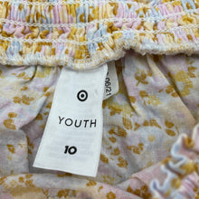 Load image into Gallery viewer, Girls Target, floral viscose/linen top, EUC, size 10,  