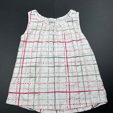 Girls Anko, cotton singlet / tank top, EUC, size 4,  