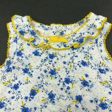 Load image into Gallery viewer, Girls Catriona Rowntree, floral cotton romper, EUC, size 0000,  