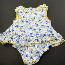 Load image into Gallery viewer, Girls Catriona Rowntree, floral cotton romper, EUC, size 0000,  