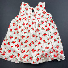 Load image into Gallery viewer, Girls Baby Berry, stretchy floral romper dress, EUC, size 00,  