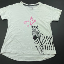 Load image into Gallery viewer, Girls Anko, cotton pyjama t-shirt / top, zebra, FUC, size 10,  