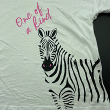 Load image into Gallery viewer, Girls Anko, cotton pyjama t-shirt / top, zebra, FUC, size 10,  