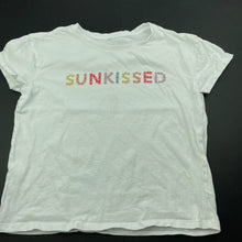 Load image into Gallery viewer, Girls Anko, white cotton t-shirt / top, FUC, size 10,  