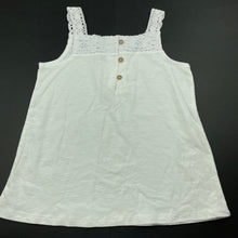 Load image into Gallery viewer, Girls Anko, white cotton summer top, EUC, size 8,  