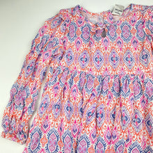Load image into Gallery viewer, Girls Piping Hot, lightweight long sleeve casual dress, GUC, size 6, L: 57cm