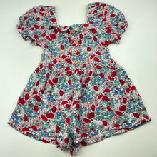 Load image into Gallery viewer, Girls Cotton On, floral cotton playsuit, GUC, size 5,  