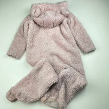 Load image into Gallery viewer, Girls Baby Berry, pink fleece zip coverall / romper, GUC, size 2,  