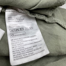 Load image into Gallery viewer, Girls H&amp;M, embroidered khaki shirt dress, GUC, size 5, L: 49cm at front