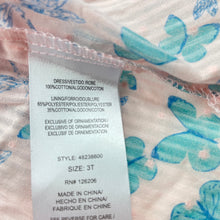 Load image into Gallery viewer, Girls Pippa &amp; Julie, lightweight cotton summer top, butterflies, L: 40cm, EUC, size 3,  