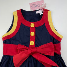 Load image into Gallery viewer, Girls ODEL GIRL, colourful cotton party dress, armpit to armpit: 34cm, NEW, size 8-10, L: 72cm