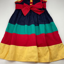 Load image into Gallery viewer, Girls ODEL GIRL, colourful cotton party dress, armpit to armpit: 34cm, NEW, size 8-10, L: 72cm