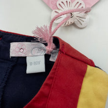 Load image into Gallery viewer, Girls ODEL GIRL, colourful cotton party dress, armpit to armpit: 34cm, NEW, size 8-10, L: 72cm