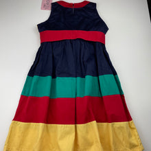 Load image into Gallery viewer, Girls ODEL GIRL, colourful cotton party dress, armpit to armpit: 34cm, NEW, size 8-10, L: 72cm
