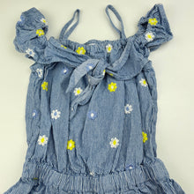 Load image into Gallery viewer, Girls Seed, embroidered cotton summer playsuit, GUC, size 4,  