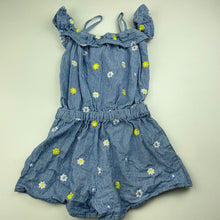 Load image into Gallery viewer, Girls Seed, embroidered cotton summer playsuit, GUC, size 4,  