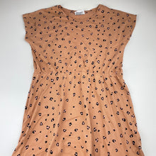 Load image into Gallery viewer, Girls Mango, animal print cotton casual dress, EUC, size 16, L: 80cm
