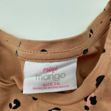 Load image into Gallery viewer, Girls Mango, animal print cotton casual dress, EUC, size 16, L: 80cm