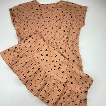 Load image into Gallery viewer, Girls Mango, animal print cotton casual dress, EUC, size 16, L: 80cm