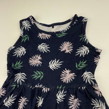 Load image into Gallery viewer, Girls Anko, navy cotton casual dress, FUC, size 6, L: 56cm