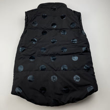 Load image into Gallery viewer, Girls Tilii, black reversible puffer vest / jacket, GUC, size 8,  