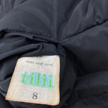 Load image into Gallery viewer, Girls Tilii, black reversible puffer vest / jacket, GUC, size 8,  