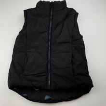 Load image into Gallery viewer, Girls Tilii, black reversible puffer vest / jacket, GUC, size 8,  