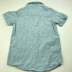 Boys Anko, linen/cotton short sleeve shirt, FUC, size 7,  