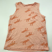 Load image into Gallery viewer, Boys KID, cotton singlet / tank top, dinosaurs, GUC, size 7,  