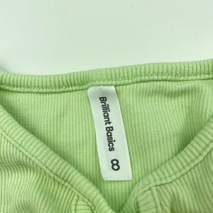 Girls Brilliant Basics, cropped stretchy t-shirt / top, L: 31cm, EUC, size 8,  