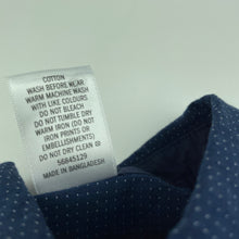 Load image into Gallery viewer, Boys Target, navy lightweight cotton long sleeve shirt, EUC, size 3,  