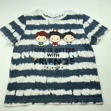 Load image into Gallery viewer, unisex FRIENDS, tie dyed cotton t-shirt / top, FUC, size 4,  