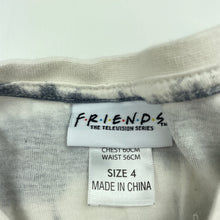 Load image into Gallery viewer, unisex FRIENDS, tie dyed cotton t-shirt / top, FUC, size 4,  