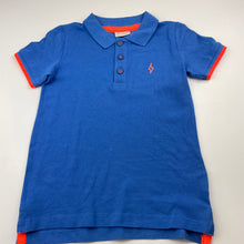 Load image into Gallery viewer, Boys B Collection, blue cotton polo shirt top, EUC, size 5,  