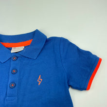 Load image into Gallery viewer, Boys B Collection, blue cotton polo shirt top, EUC, size 5,  