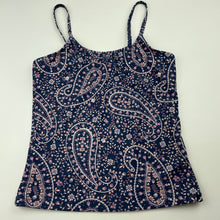 Load image into Gallery viewer, Girls Target, navy floral swim top, EUC, size 12,  