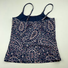Load image into Gallery viewer, Girls Target, navy floral swim top, EUC, size 12,  