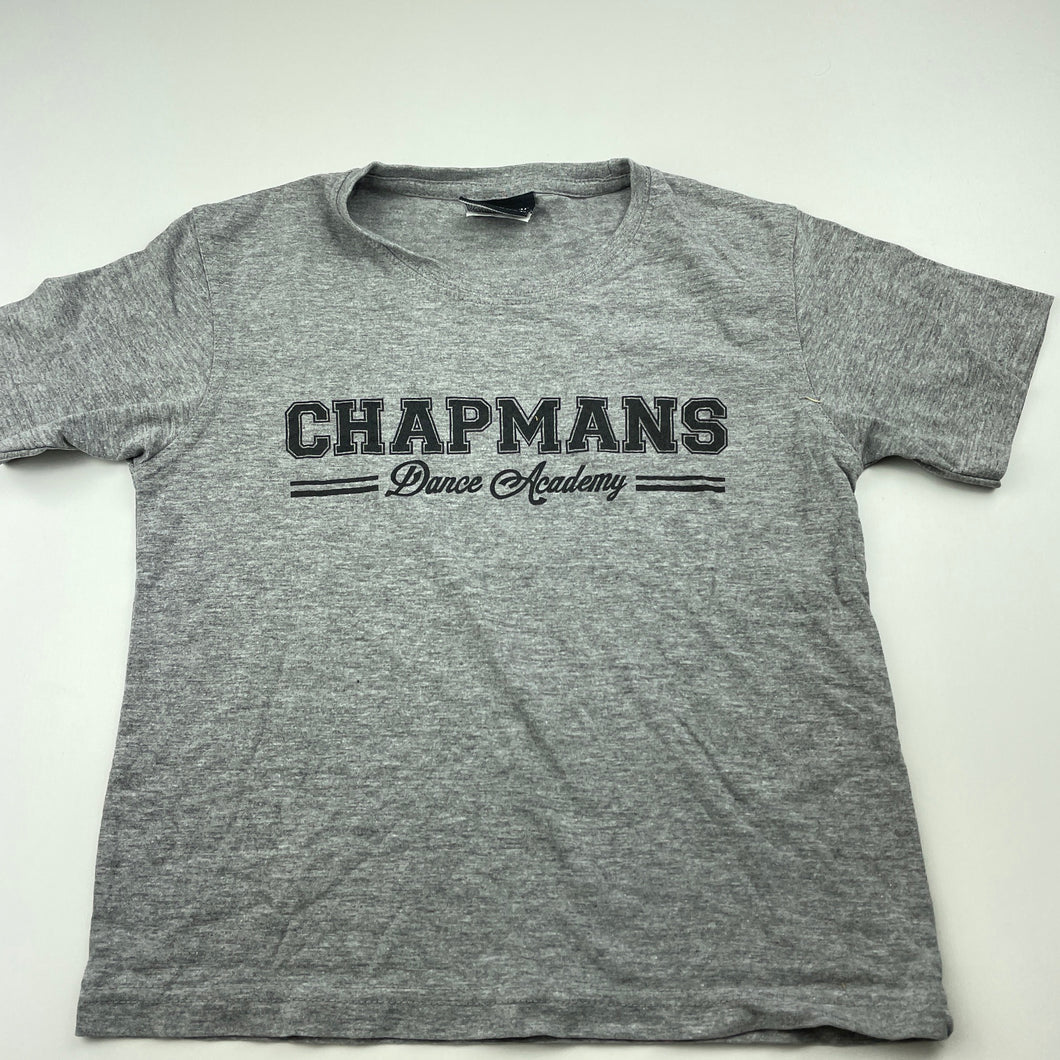 unisex JB's Wear, grey marle t-shirt / top, dance, GUC, size 4,  