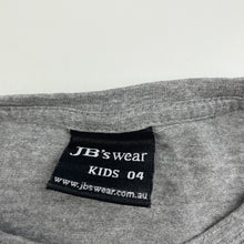 Load image into Gallery viewer, unisex JB&#39;s Wear, grey marle t-shirt / top, dance, GUC, size 4,  