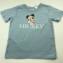 Load image into Gallery viewer, unisex Disney, Mickey Mouse Christmas pyjama t-shirt / top, FUC, size 5-6,  