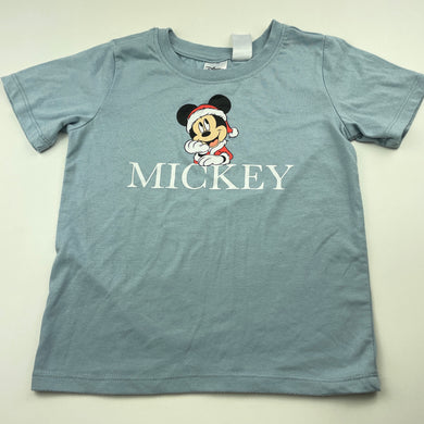 unisex Disney, Mickey Mouse Christmas pyjama t-shirt / top, FUC, size 5-6,  