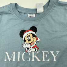 Load image into Gallery viewer, unisex Disney, Mickey Mouse Christmas pyjama t-shirt / top, FUC, size 5-6,  