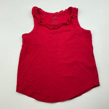 Load image into Gallery viewer, Girls Favourites, red organic cotton summer top, GUC, size 5,  