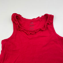 Load image into Gallery viewer, Girls Favourites, red organic cotton summer top, GUC, size 5,  