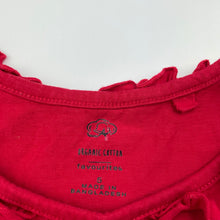 Load image into Gallery viewer, Girls Favourites, red organic cotton summer top, GUC, size 5,  